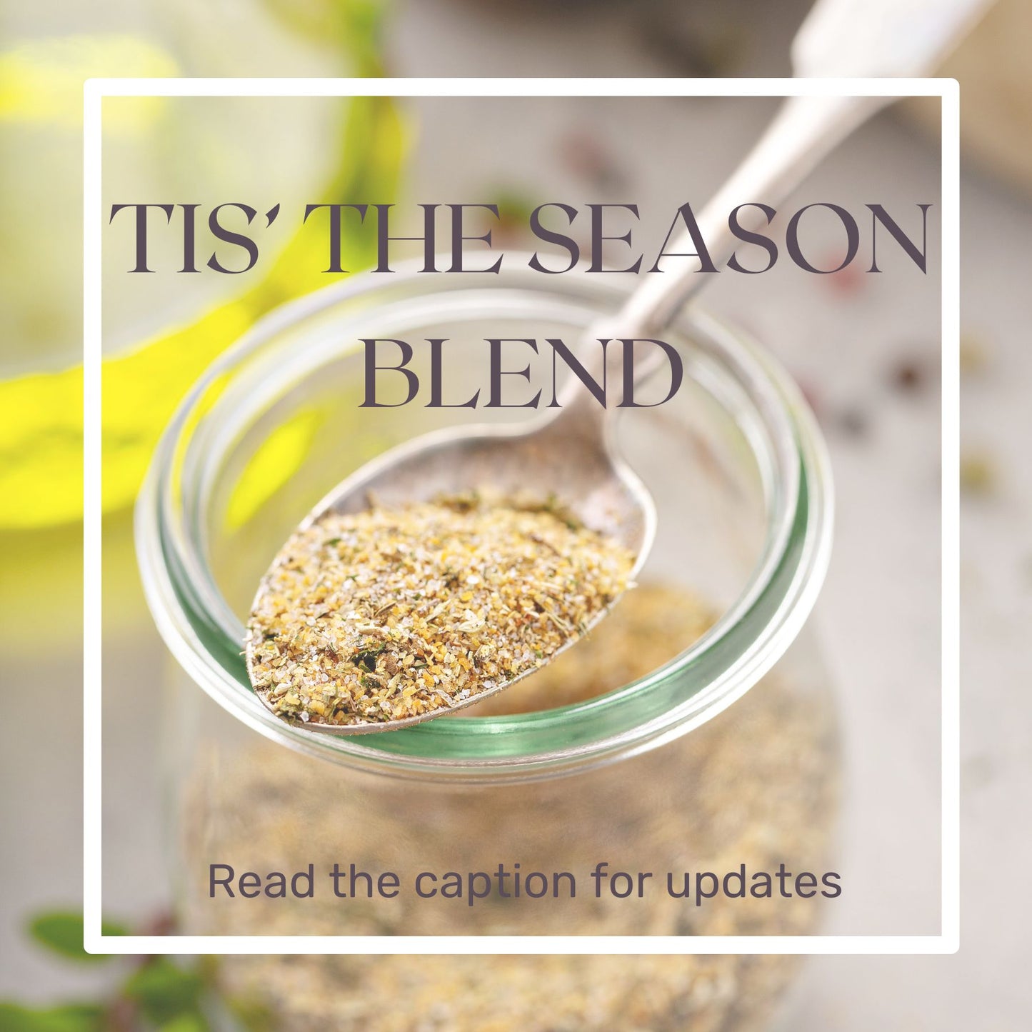 11/19 Tis' the Season - Seasoning Mix Class