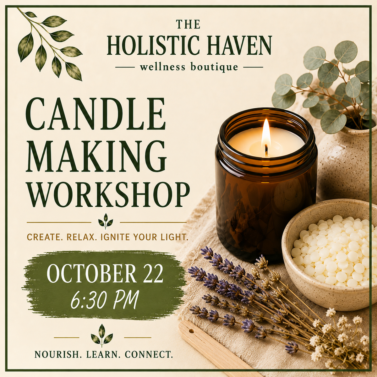 10/22 Candle Making Workshop