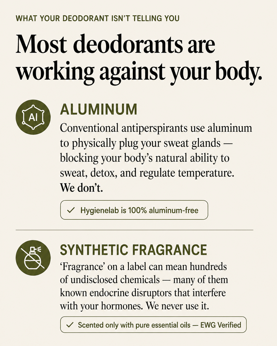 Deodorant: Sandalwood