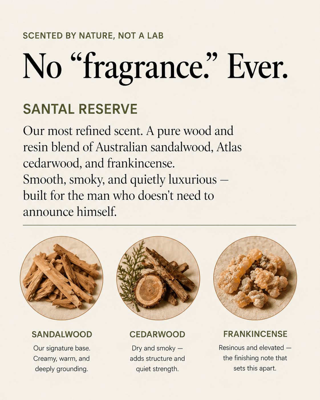 Deodorant: Sandalwood