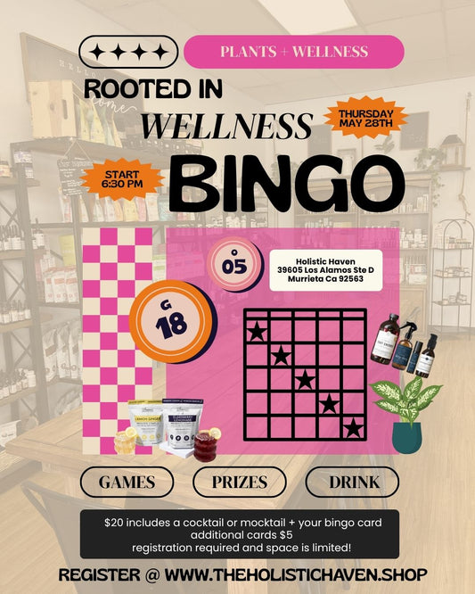 5/28 Rooted in Wellness Plant Bingo